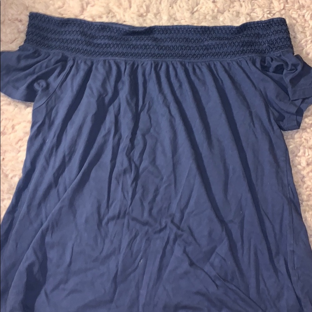 old navy purple off the shoulder top